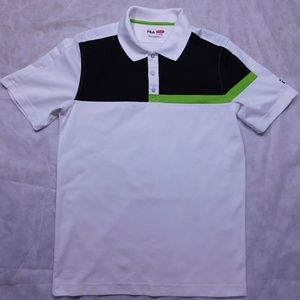 FILA GOLF POLO SHORT SLEEVE WHITE SMALL MEN